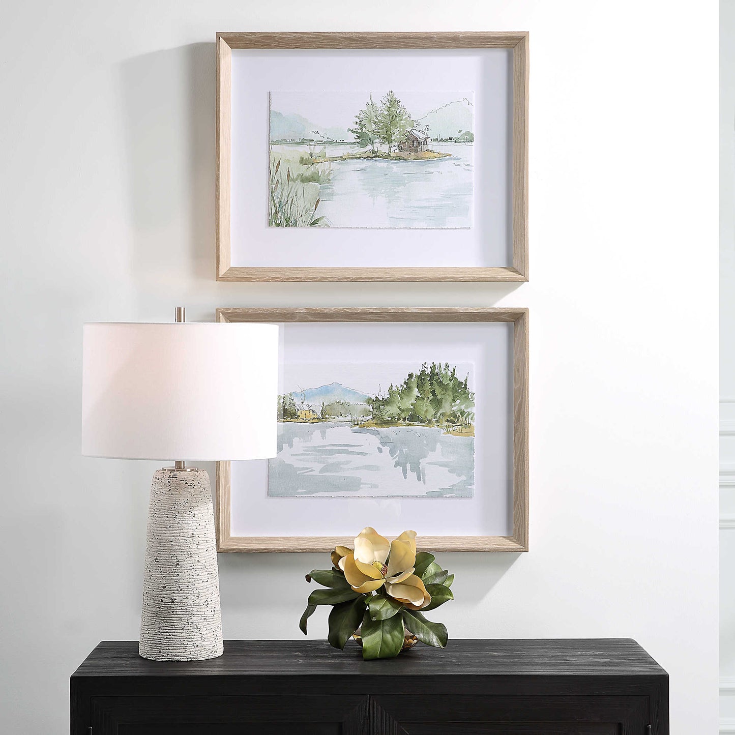 Serene Lake Framed Prints