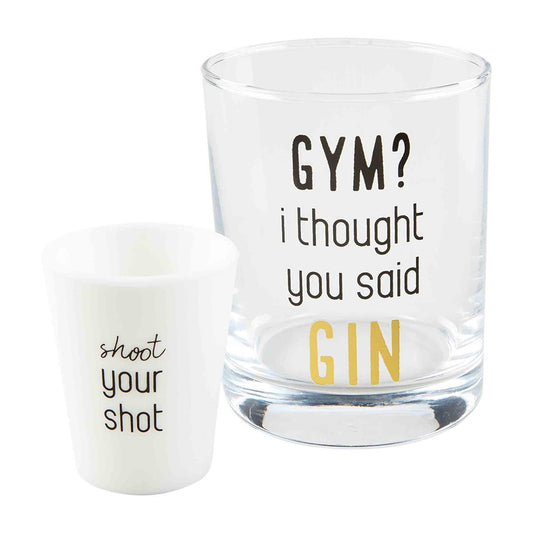 Gin Dof & Shot Glass Set