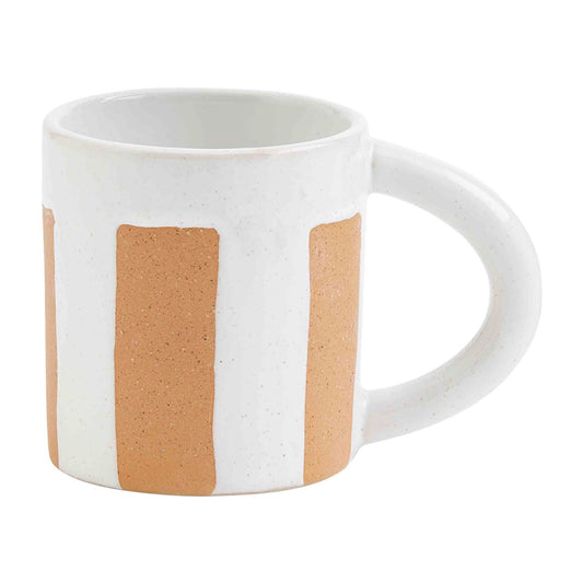 Striped Terracotta Mug