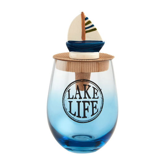 Lake Life Glass & Stopper
