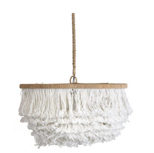 Lily Tiered Fringe Pendant
